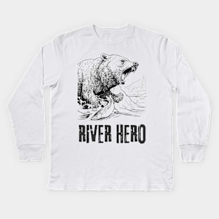 River hero Kids Long Sleeve T-Shirt